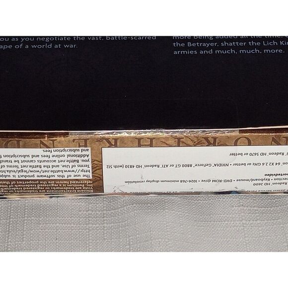 *SEALED* WORLD OF WARCRAFT BATTLECHEST PC/MAC COLLECTION BOX WINDOWS BLIZZARD - Picture 8 of 16